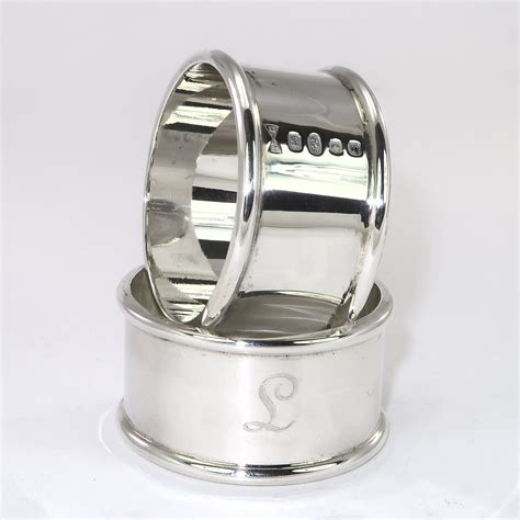 Silver napkin rings – John Huddleston – Silversmith