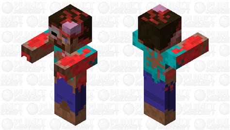 A real zombie with jaws Minecraft Mob Skin