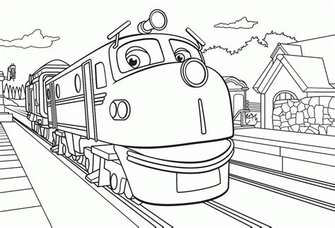 Chuggington Wilson Coloring Page - clowncoloringpages