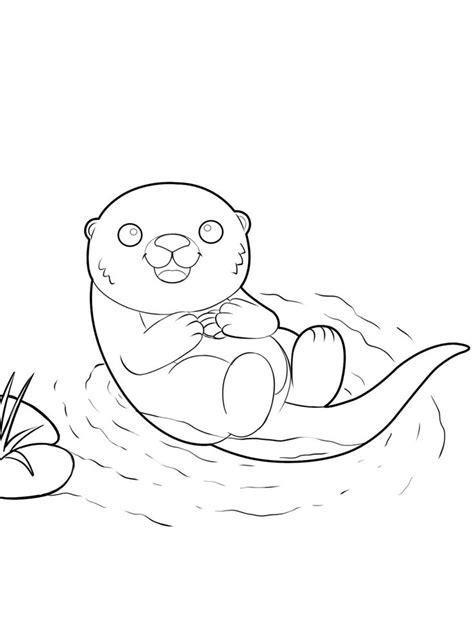 Free Printable Otter Coloring Pages Pdf - Coloringfolder.com | Baby otters, Animal coloring ...