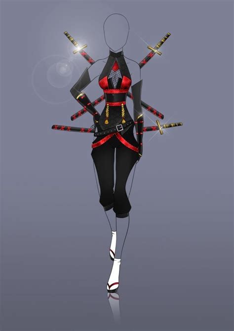 Referencia de roupa estilo...ninja (?). | Anime outfits, Warrior outfit, Fantasy clothing