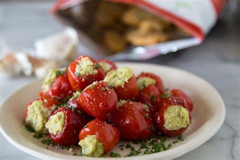 Stuffed Peppadew Peppers - What's Gaby Cooking