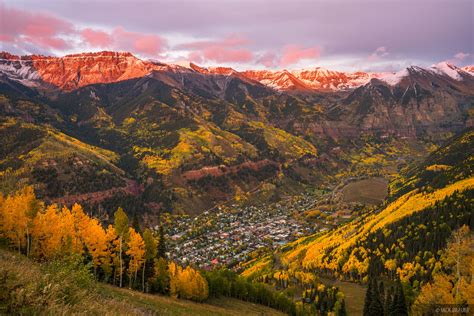 Telluride Autumn Sunset | San Juan Mountains, Colorado | Mountain ...