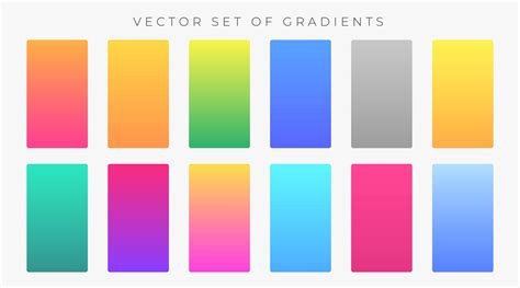 vibrant colorful gradients swatches set - Download Free Vector Art, Stock Graphics & Images