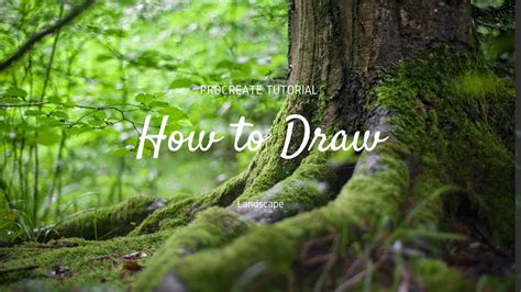 How to draw an easy Landscape in Procreate - YouTube