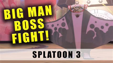 Splatoon 3 Big Man boss fight - How to beat Big Man the Ray - YouTube