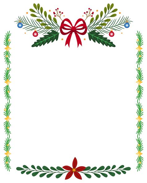 Christmas Borders Holly - 15 Free PDF Printables | Printablee