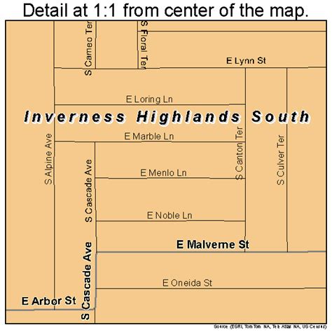 Inverness Highlands South Florida Street Map 1233966