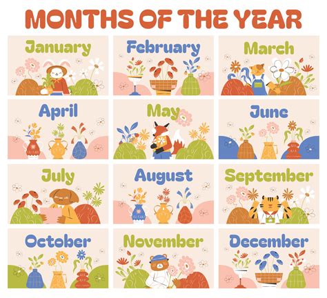 Month Labels Printable