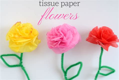 Brighten Someone Special's Day with these Easy Tissue Paper Flowers!