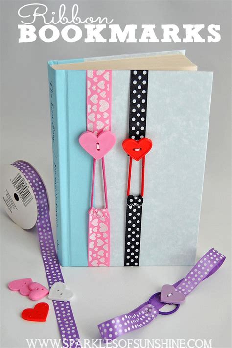 Ribbon Bookmarks - Sparkles of Sunshine | Diy sewing gifts, Crafts, Easy crafts to make