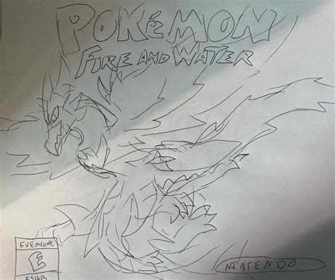 Pokemon Fire and Water Box Art by batesmanics on DeviantArt