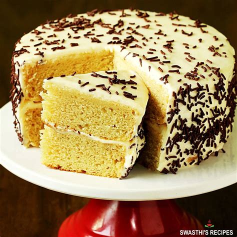 Cake Recipe Without Eggs (No Egg Cake) - Swasthi's Recipes