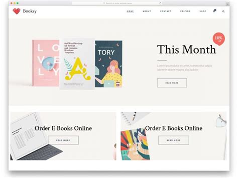 22 Best Books Website Templates For Bookstores & Publishers