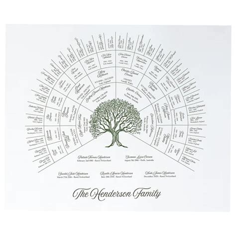 Buy Family Tree Charts To Fill In, 6 Generation Genealogy Blank ...