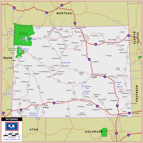 Wyoming Map - http://toursmaps.com/wyoming-map.html | Tours Maps ...