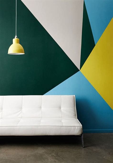 7 Clever Ways to Color Block Your Home - The Interior Collective | Geometric wall decor ...