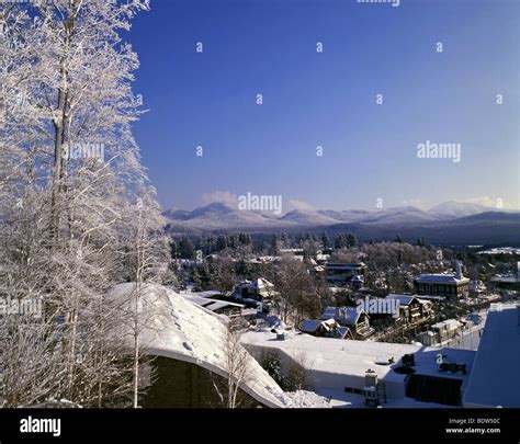 Lake Placid at winter Stock Photo - Alamy