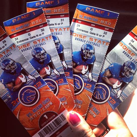 Boise state Tickets!!!!!!!! My dream is in my hands | Boise state ...