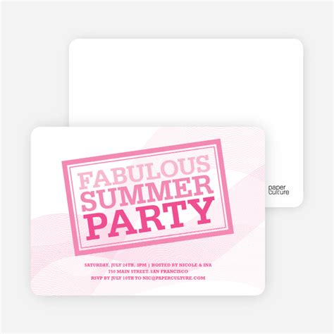 Summer Party Invitations | Paper Culture