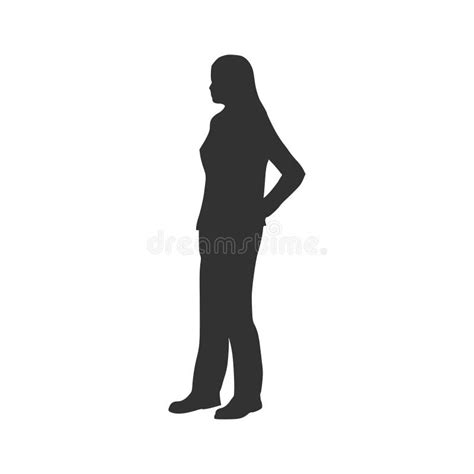 Business Woman Black Silhouette Stock Vector - Illustration of human, beauty: 99191693