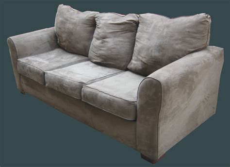 Uhuru Furniture & Collectibles: Ultrasuede Sofa- SOLD