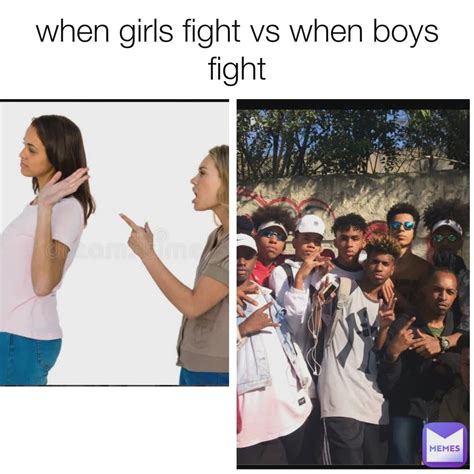 when girls fight vs when boys fight | @swimmer11716 | Memes