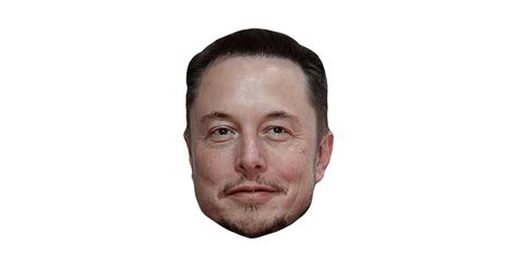 Elon Musk Maske aus Karton - Celebrity Cutouts