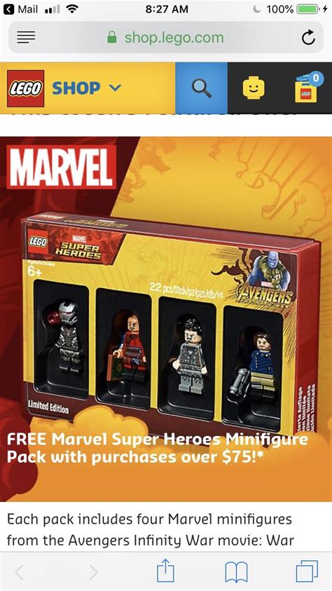 New Avengers Endgame LEGO promotion! : r/marvelstudios