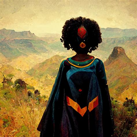 ArtStation - African Superhero in Unhabitual Silence