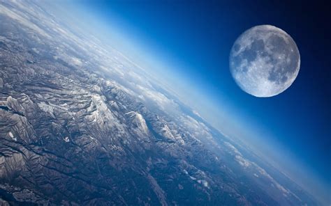 earth planet moon mountain wallpaper - Coolwallpapers.me!