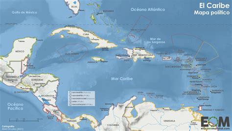 constantemente viudo Práctico mapa de paises caribeños Intolerable ...