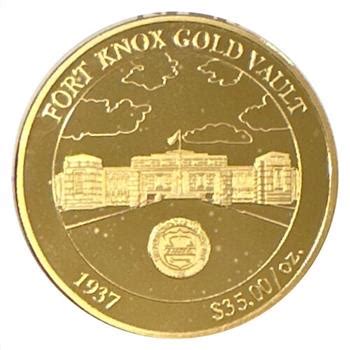 - 1937 Fort Knox Gold Vault Commemorative Proof Coin - "U.S. History of ...