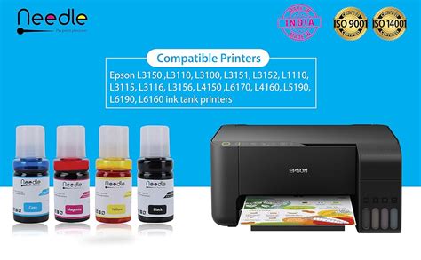 Needle New Ep 001/003 Inkjet Ink Tank Refill Compatible with Epson ...