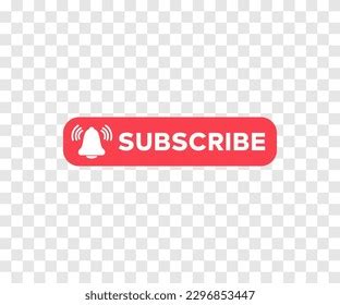 Red Button Subscribe Channel On Transparent Stock Vector (Royalty Free) 2296853447 | Shutterstock