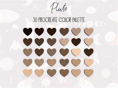 Pluto Procreate Color Palette Graphic by PawsitivelyAesthetic ...