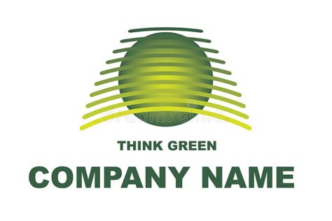 Think Green Logo stock vector. Illustration of logo, marketing - 16958022