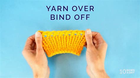 KNITTING in UNDER a MINUTE - Easy Stretchy BIND OFF - YouTube | Bind off knitting, Stretchy bind ...