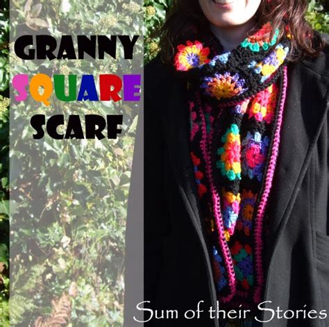 Granny Square Scarf Tutorial - Sum of their Stories