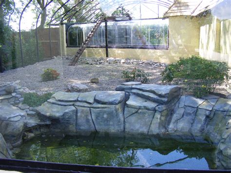 Snow leopard enclosure at Lakeland Wildlife Oasis, 14 June 2011 - ZooChat