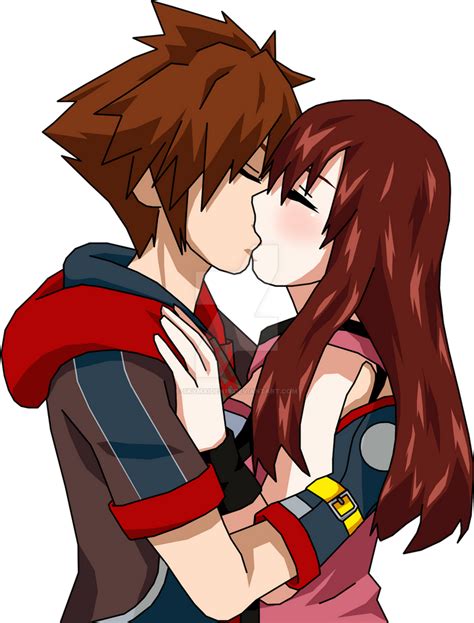 Sora and Kairi Kiss | Kingdom Hearts III by SkyMaiden16 on DeviantArt