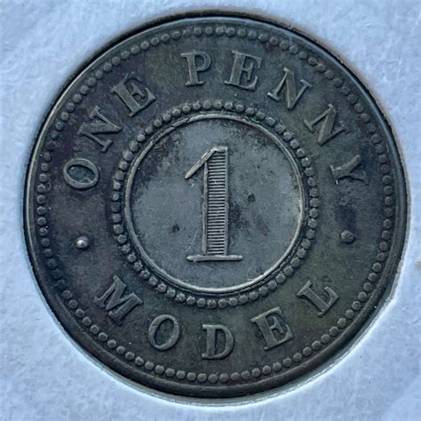 Rare One Penny Model (First Bimetallic coin!), Hobbies & Toys ...