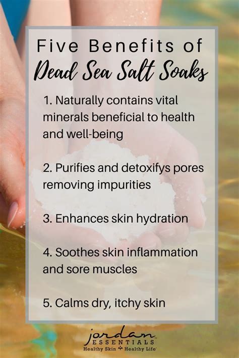 Dead Sea Salt benefits in 2020 | Jordan essentials, Healthy cosmetics ...