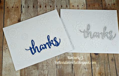 Winter inspired Thank you cards – Pink and Main Blog