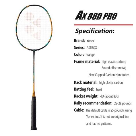 YONEX ASTROX 88D PRO Racquet, Sports Equipment, Sports & Games, Racket ...