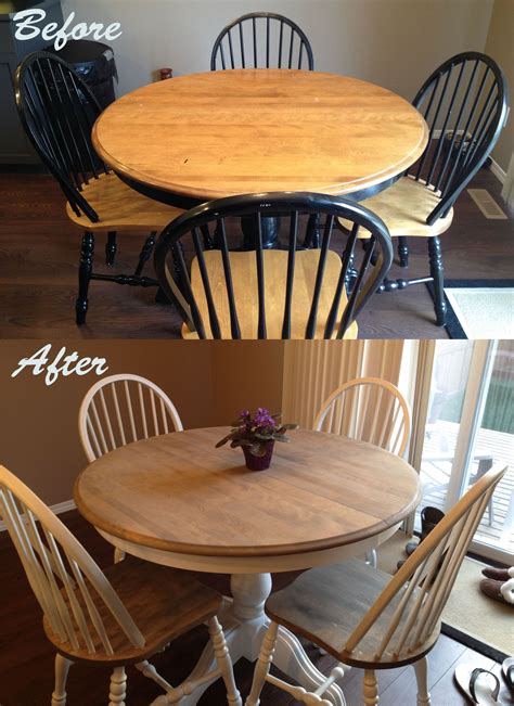 Remodel kitchen table to give it a farmhouse effect. | Kitchen table makeover, Kitchen table ...