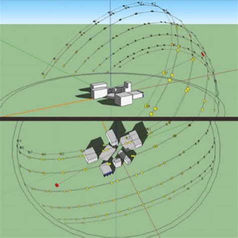 Sun Path and Sun Position visualization as part of the working 3D model ...