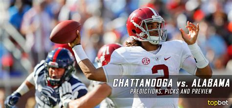 Chattanooga vs Alabama Football Predictions, Picks & Preview