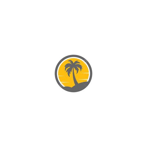 Palm Beachvitamin Logo Concept Palm Leaf Healthy Summer Vector, Palm Leaf, Healthy, Summer PNG ...