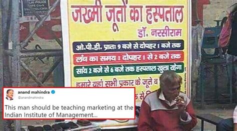 Anand Mahindra has found somebody to teach marketing at IIMs and Twitterati cannot agree more ...